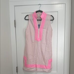 Sail to Sable Pink and Cream Mini Dress